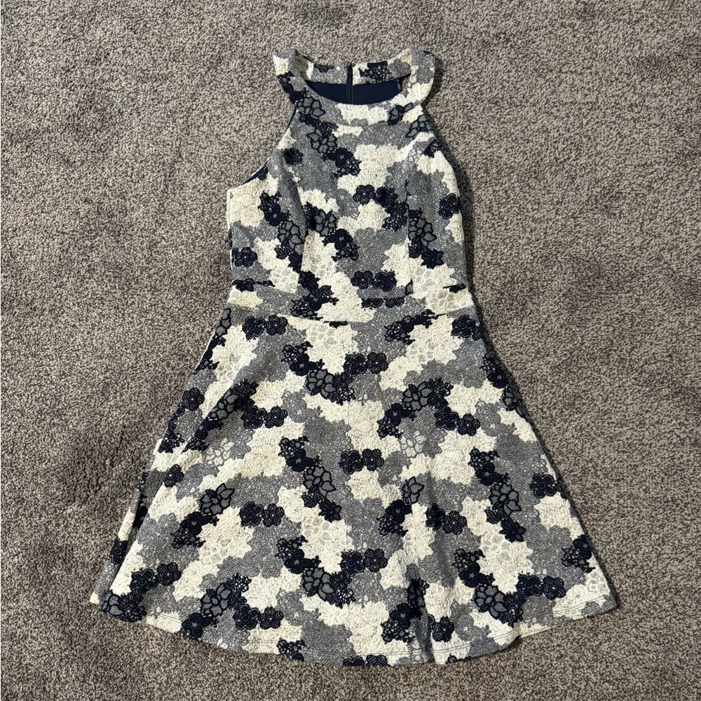 Truly Poppy Navy/White Floral Dress